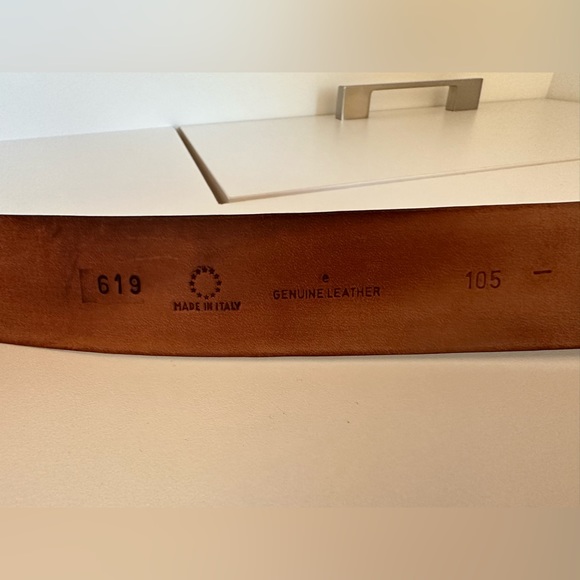 Nicolas black genuine leather belt size 42 - Picture 7 of 7